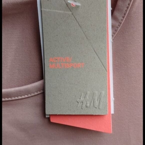 H&M Pink Active/Multisport Peplum Tank Top - Picture 6 of 8